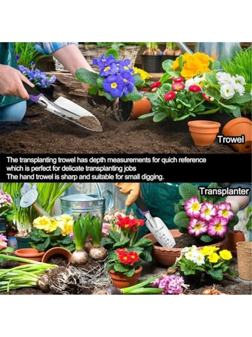 Garden Tool Set 30 Piece Stainless Steel Gardening Kit Tote Gloves Pruner Tags - Picture 6 of 6